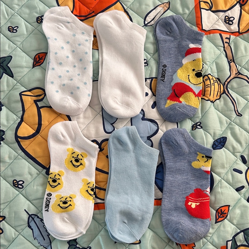 Winnie the Women's No-Show Ankle Sock Set 12 pair